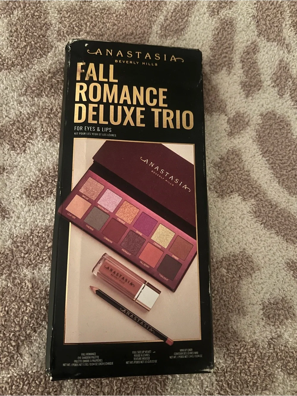 Anastasia Beverly Hills Fall Romance Deluxe Trio